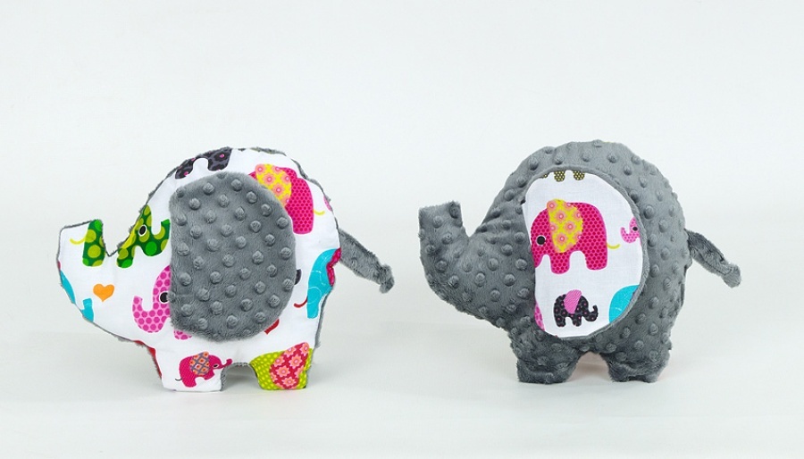 Minky vankúšik sloník s veľkými ušami