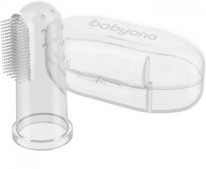 Silikónový náprstok - kefka na ďasná a prvé zúbky 0m+