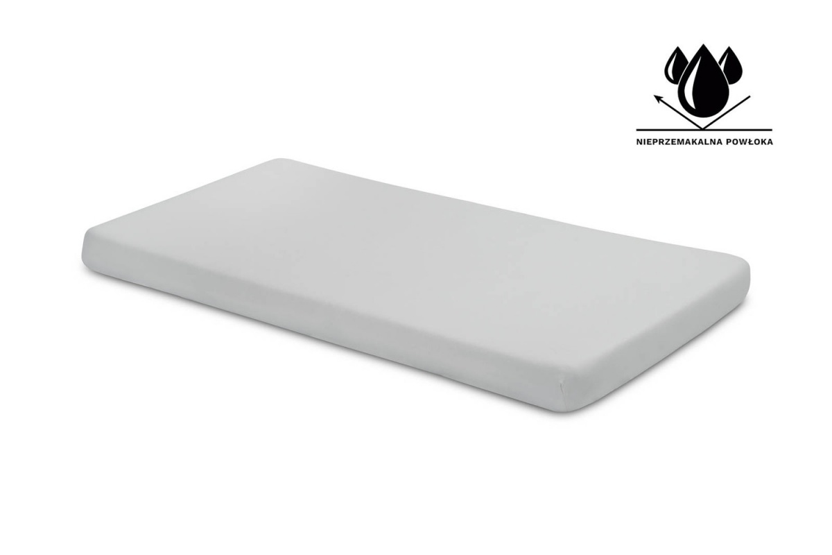 Nepremokavé džerzejové prestieradlo sivé