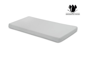 Nepremokavé džerzejové prestieradlo sivé