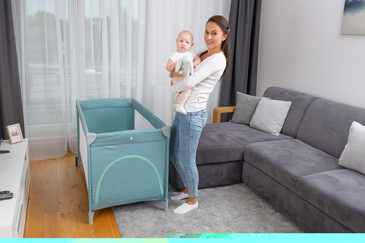 Cestovná postieľka Basic plus grey