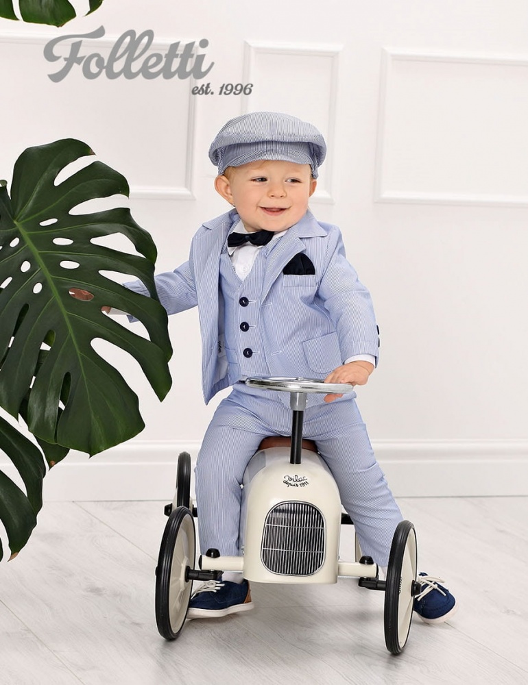 A020 Chlapčenský prúžkovaný oblek 74,80