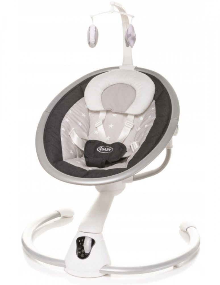 Lehátko / hojdačka pre dojčatá Grace 360°-grafitová