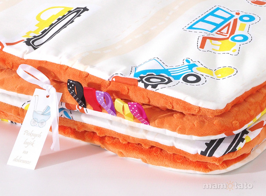 Dvojstranná deka Minky/autíčka