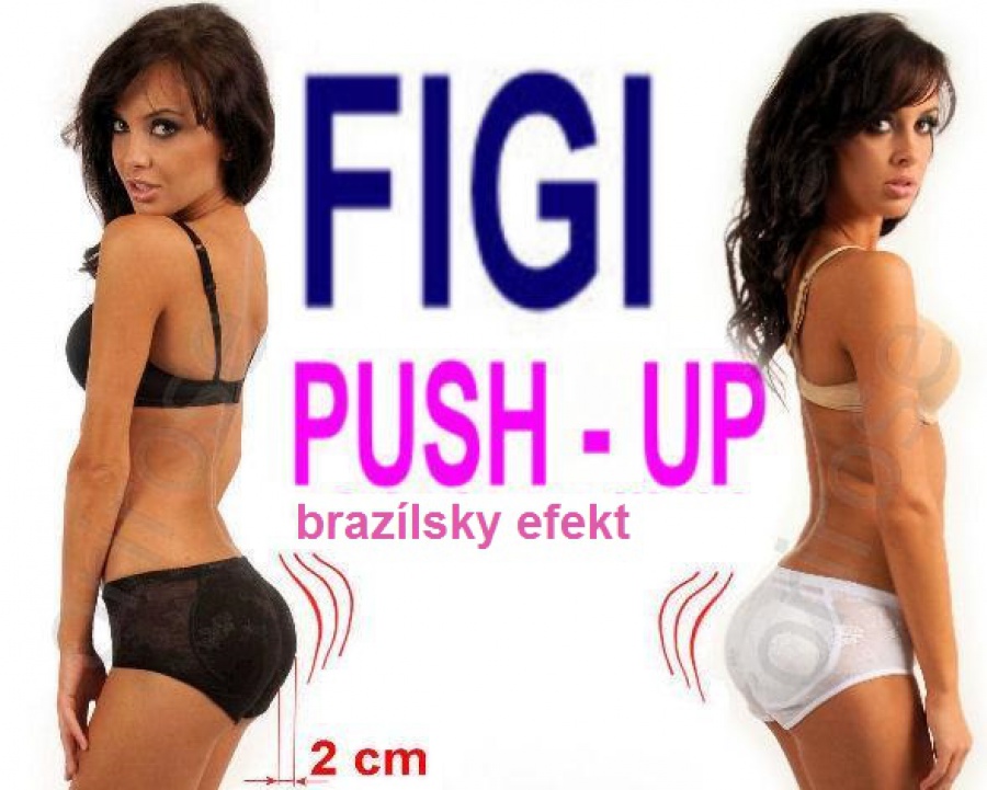 Nohavičky push-up upravujúce a modelujúce s vyberateľ. vankúšikmi  Brazílsky efekt