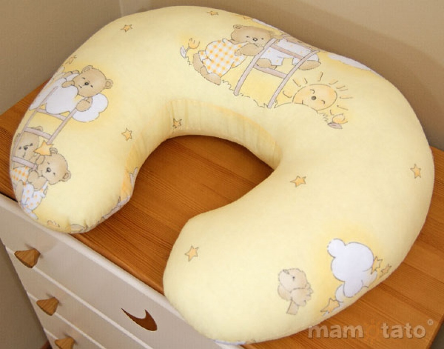 Vankuš na kojenie a relax - macko na obláčiku