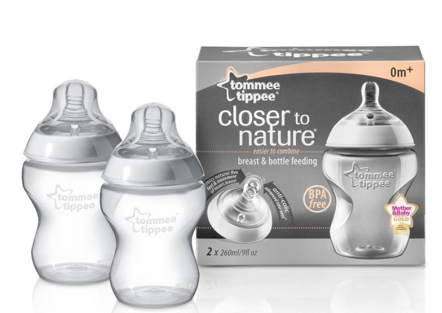 Kojenecká fľaša closer to nature 2 x 260 ml