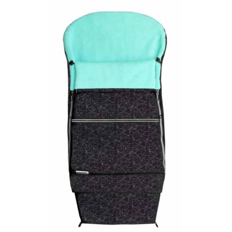 Fusak COMBI EXTRA 3v1 - čierny / aqua