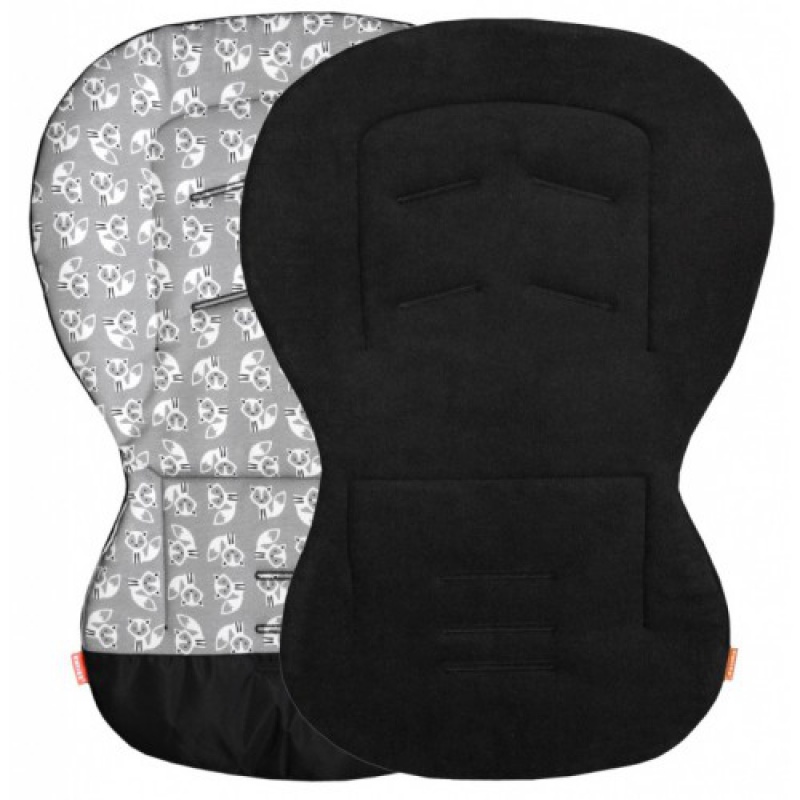 Unipodložka MOBY -  ČIERNA/LÍŠKY SIVÉ