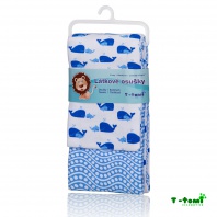 Plienkové flanelové osušky 2 ks delfíny