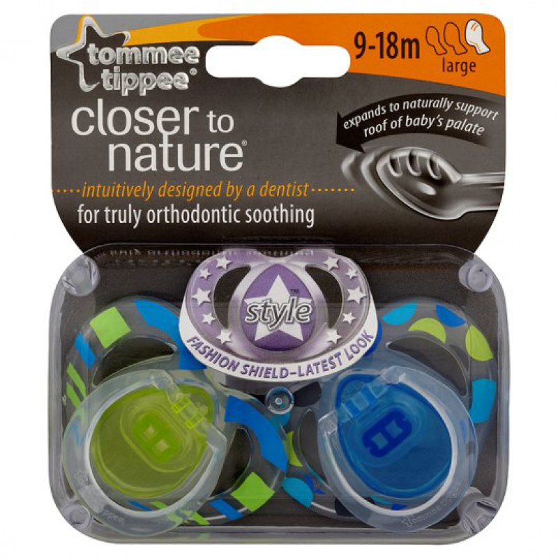 Cumlík ortodontický - anatomický tvar STYLE 9-18mes.