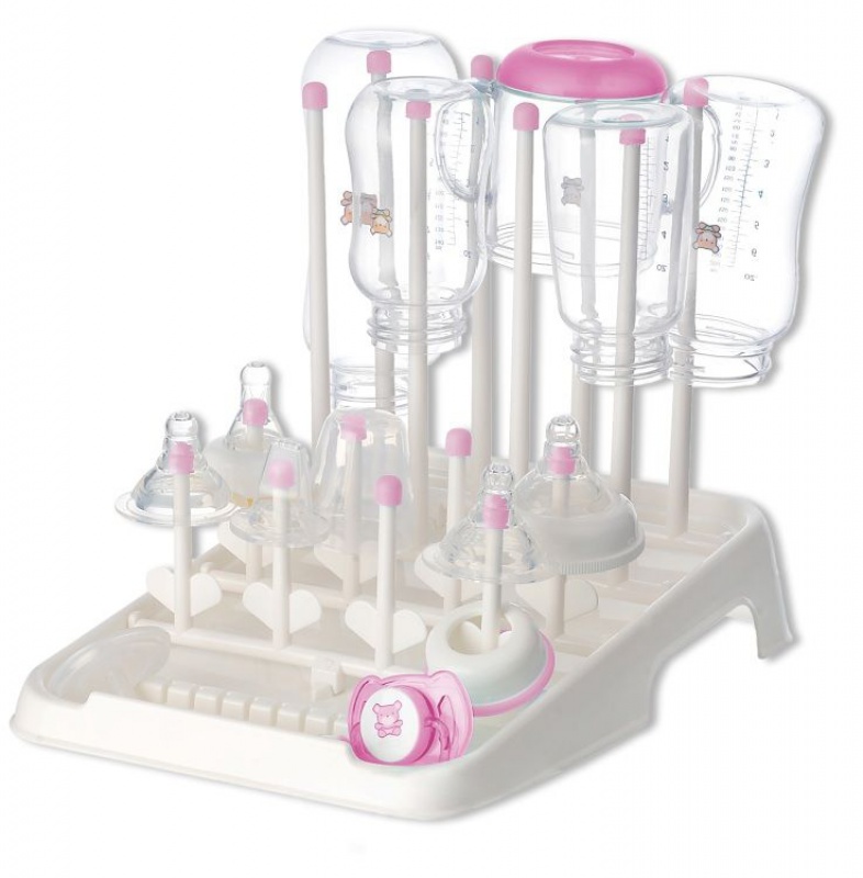 Stojan na sušenie  kojeneckých fľiaš a cumlíkov