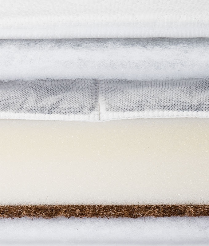 Matrac do detskej postieľky kokos/pena/pohánka