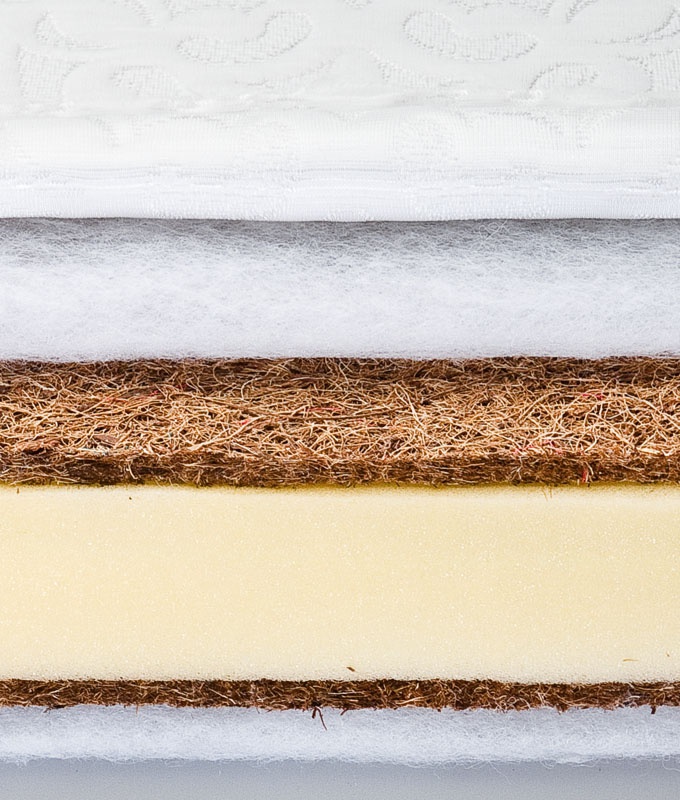 Matrac do detskej postieľky kokos/pena/kokos Clasic Sensillo