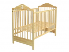 Detská drevená postieľka Duck so šuflíkom .