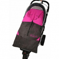 Multifunkčný fusak fleece 2v1 antracit /fuchsia