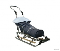 Sánky s fusakom + pláštenka+flisové rukávniky