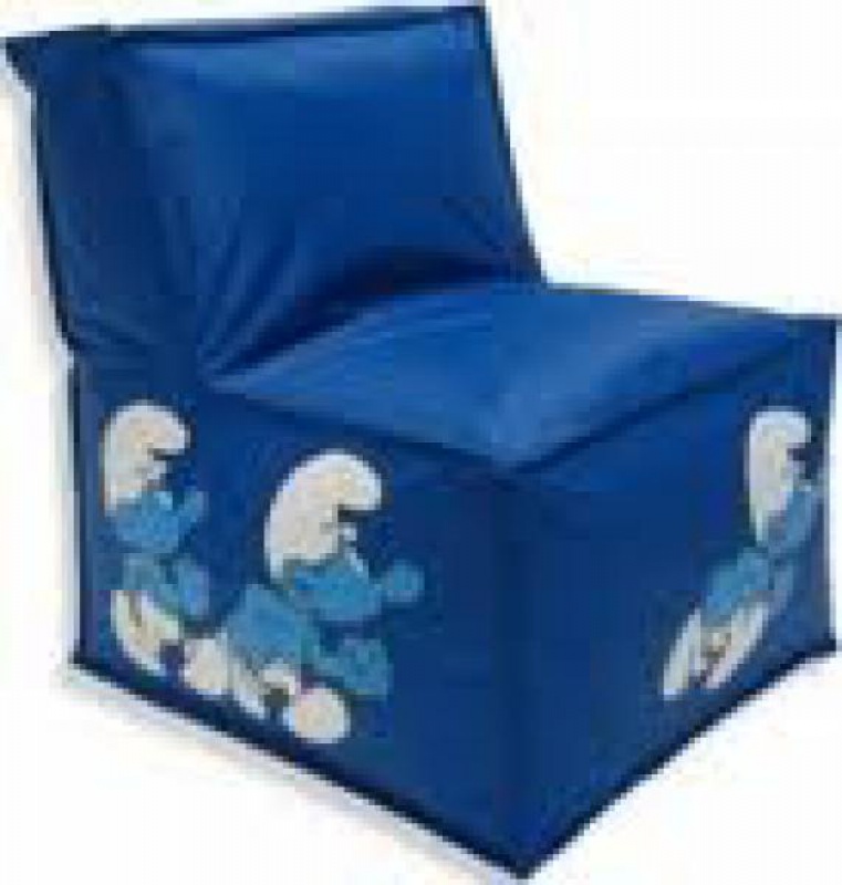 Detské kreslo Šmolko blue