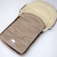 Univerzálny fusak  s ovčou vlnou béžový