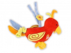 Plyšový papagáj s melódiou