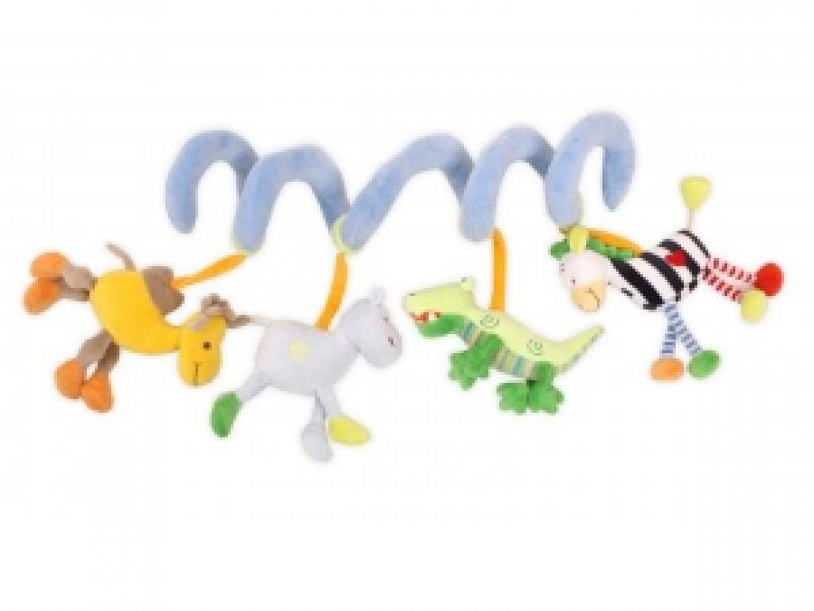 Plyšová špirálka so zvieratkami ZOO