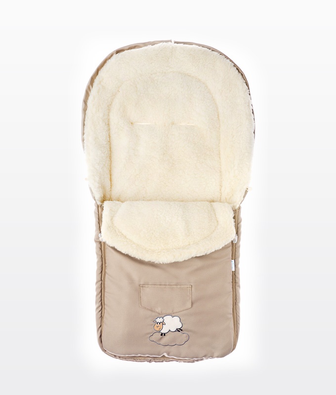 Fusak s ovčím rúnom Capuccino