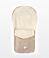 Fusak s ovčím rúnom Capuccino