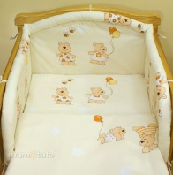 2 časťová sada do postieľky Maslové balóniky