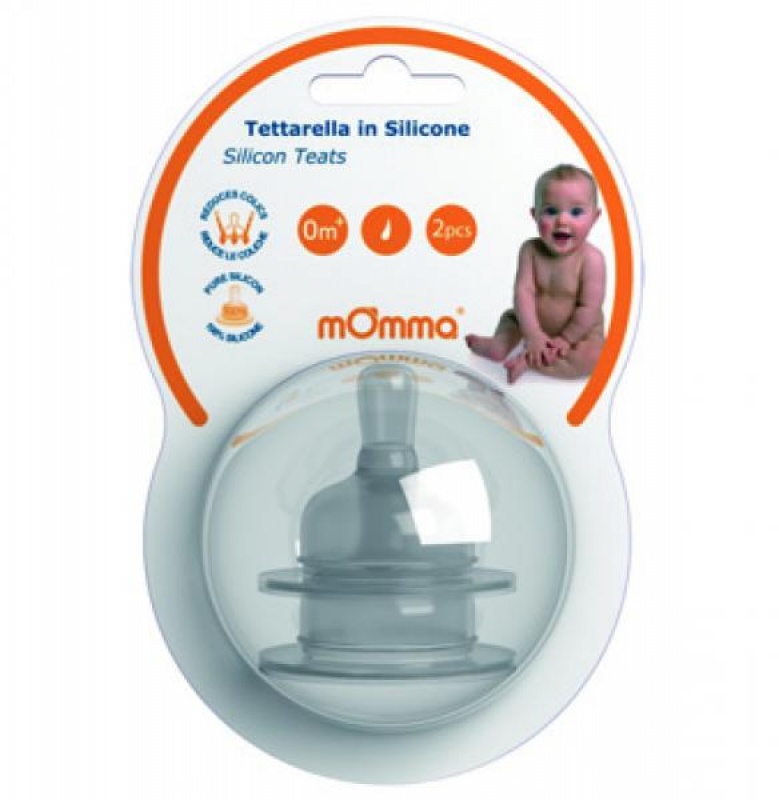 Náhradné silikónové cumlíky 0+ stredný prietok variabilný