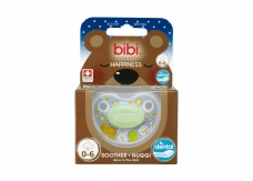 Ortodontický cumlík Nuggi Happiness svietiaci v noci 0-6 mes.