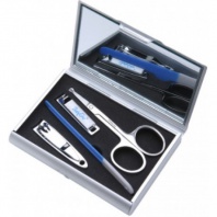 Kozmetická sada pre dieťatko v kovovom obale so zrkadielkom