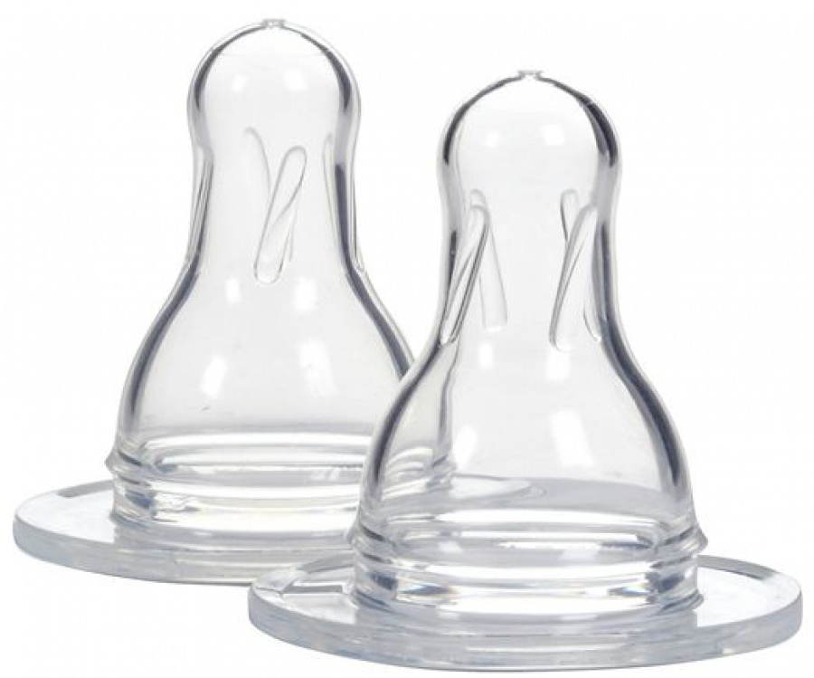 DR.BROWN\'S Náh­radné silikónové cumlíky Standard stupeň 1 (0-3 m+) 2ks