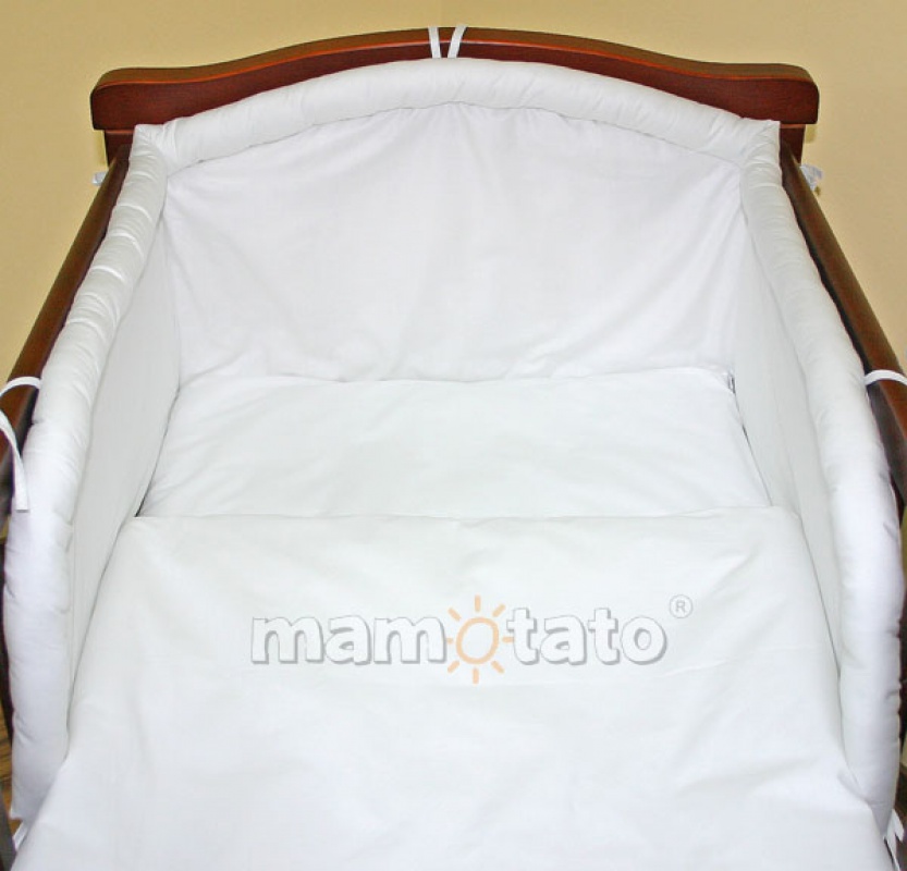 2 dielna sada do postieľky biela 