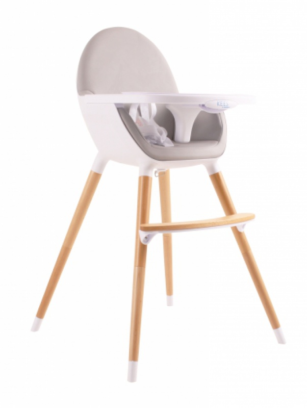 Vysoká jedálenská stolička HI grey