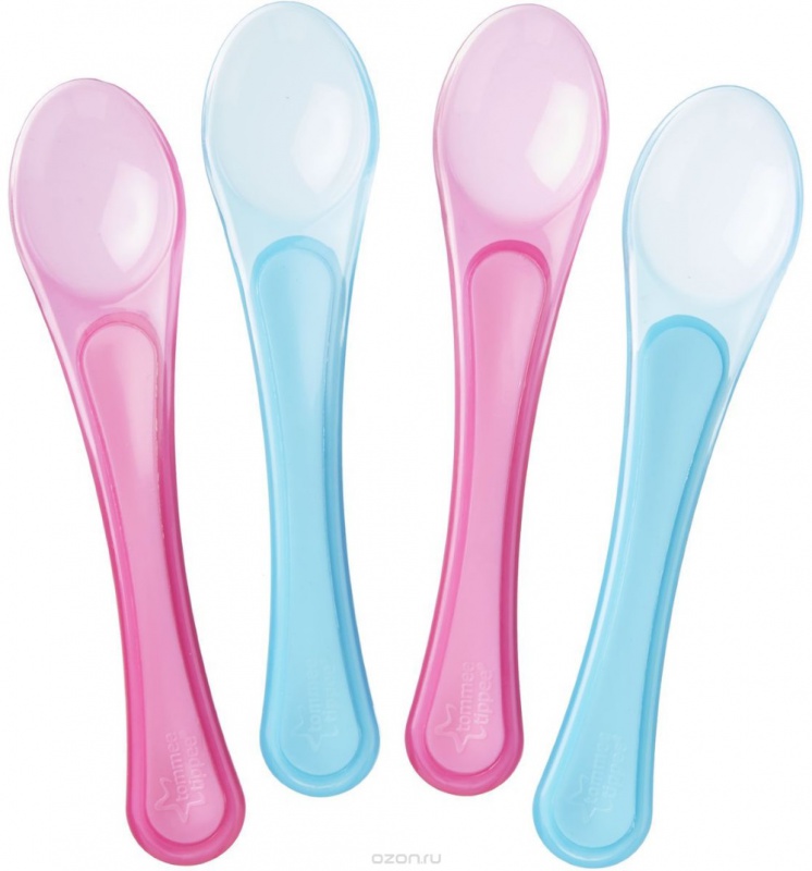 Plastové lyžičky široké EXPLORA 4ks 6m+