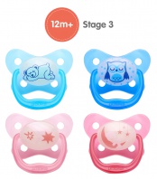 Ortodontický anticolic cumlík PREVENT 12m+ Night Time 2ks