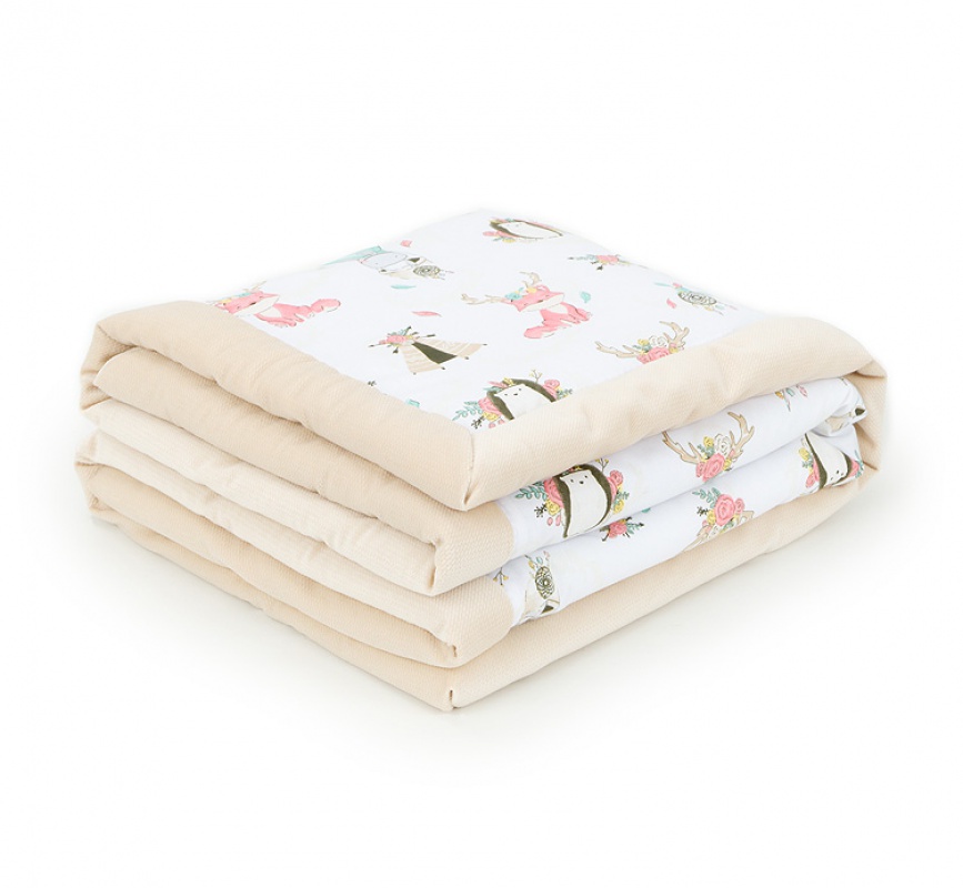 Obojstranná deka VELVET 100% bavlna/VELVET ZOO mikroplyš