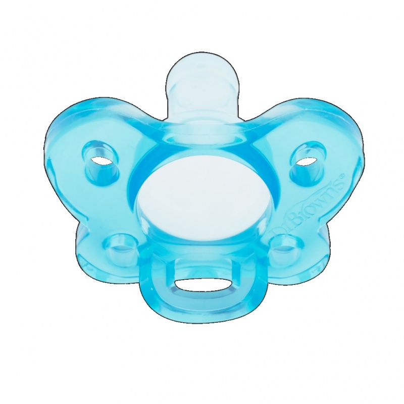 Celosilikónový cumlík HappyPaci 0m+ modrý