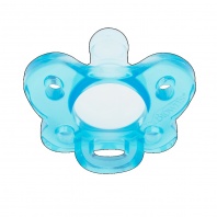 Celosilikónový cumlík HappyPaci 0m+ modrý