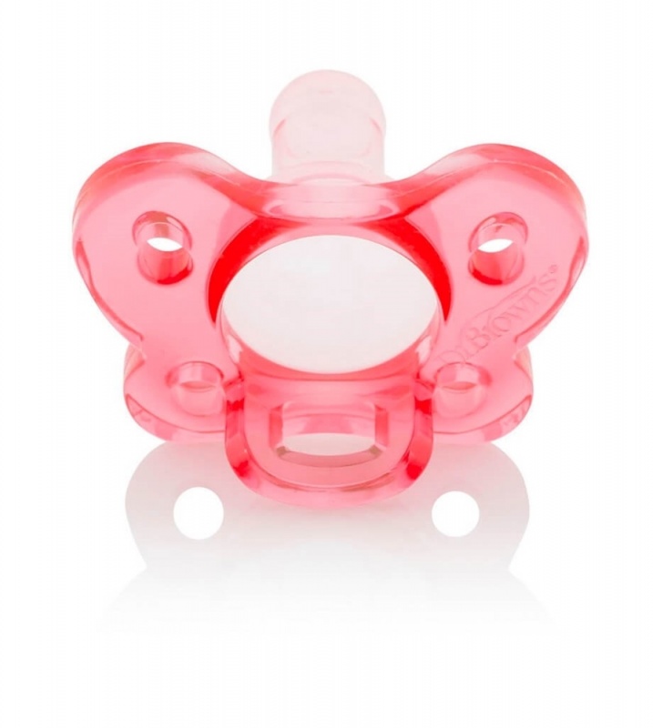 Celosilikónový cumlík HappyPaci 0m+ ružový