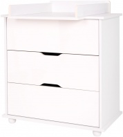 Detská komoda Alpská biela  s prebaľovacím pultom 