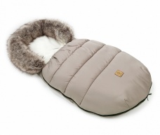 Fusak s kožušinou v troch farbách