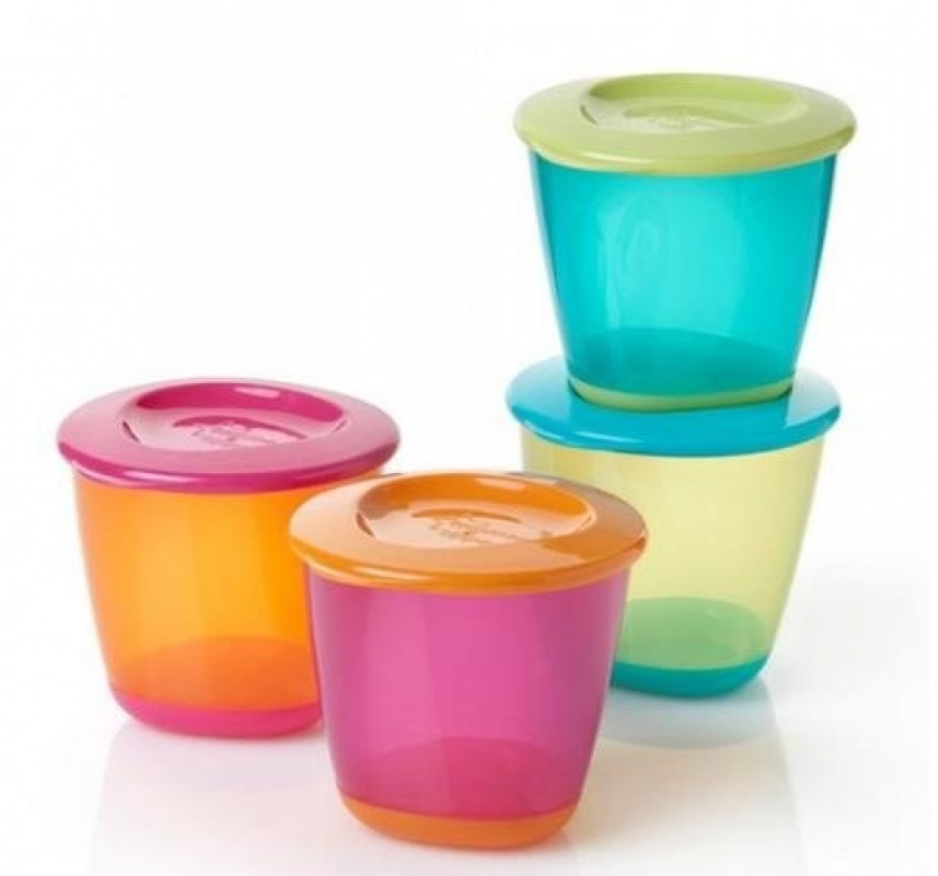 Nádobky na detské pokrmy  Explora  2 ks 4 m+ Pop up weaning