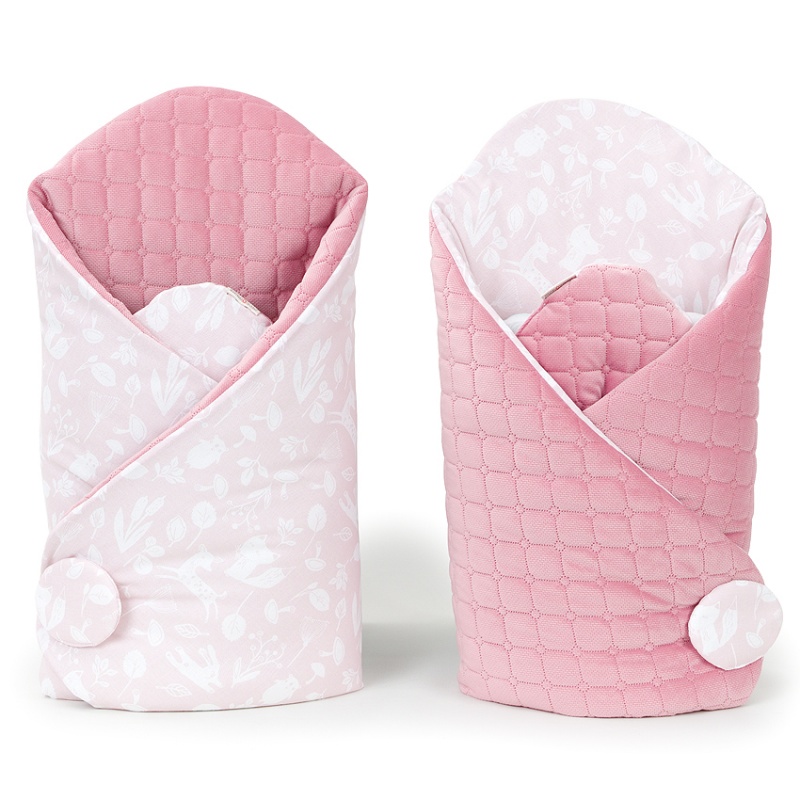 Obojstranná zavinovačka VELVET LUX ružový les/ružová