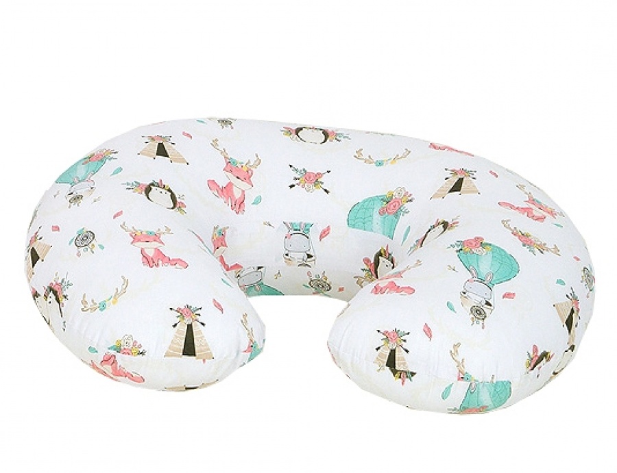 Vankúš na kojenie a relax bábätka Zvieratká pastel