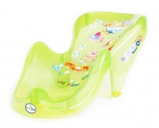 Plastové lehátko do vaničky Aqua transparentná zelená