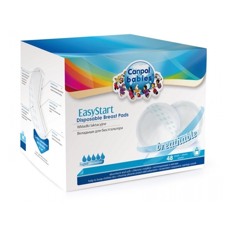 Laktačné vložky do podprsenky Easy Start 48 ks 19/600