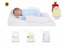 Klinový matrac s termoforom a klinovým ohraničením na zmiernenie koliky