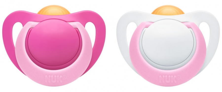 Latexový cumlík Genius Orthodontic Plus 0-2m 2ks balenie ružové