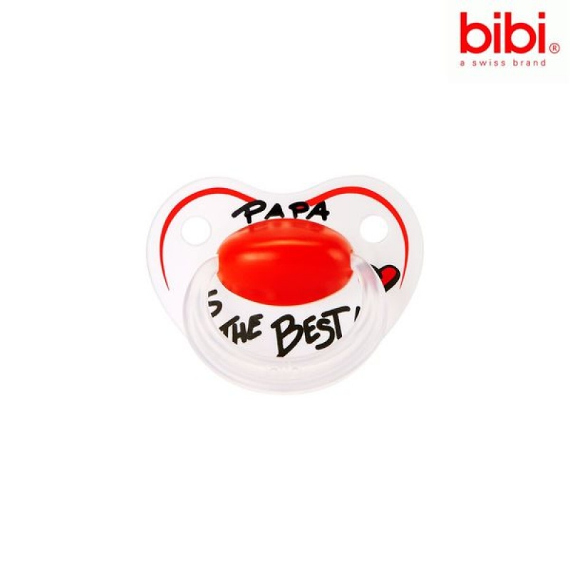 Cumlík ortodontický - asymetrický tvar Happiness Papa is the best